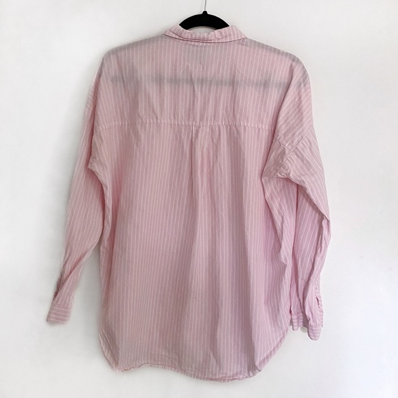 Oversized Pinstripe Button-Up - Picture 4 of 4